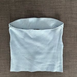 Zara tube top, EUR S, USA S, MEX 26, blue color
